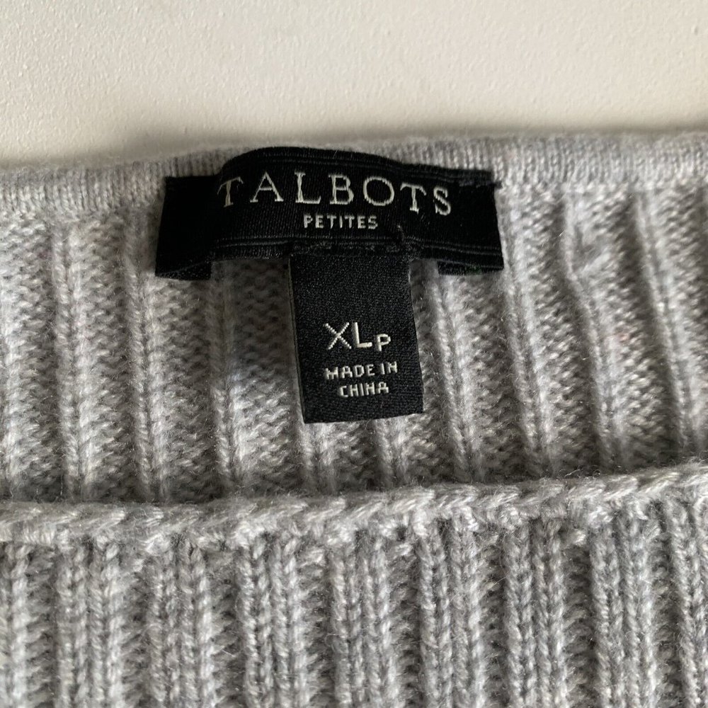 Talbots Pullover Sweater Wool Blend Embellished A… - image 3